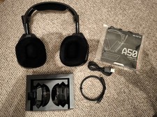 Headset Astro Gaming A50 Schwarz, PS4, PS5, PC, wie neu