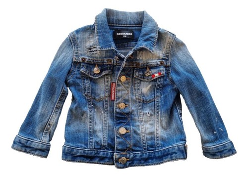 Dsquared2 baby jeansjacke - baby-jeansjacke, aus
