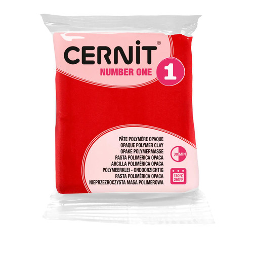 Cernit number one 56g - 6x, rot