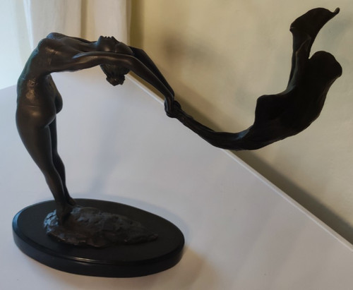 Bronze figur tänzerin mit - figur,