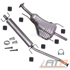 AUSPUFFANLAGE MITTELSCHALLDÄMPFER ENDSCHALLDÄMPFER FÜR OPEL ASTRA G Caravan 1.6