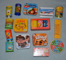 Kinder Kaufladen Artikel :Dosen, Pizza,Zwieback,Kekse,Nutella ,Tee, Obst, Gemüse