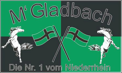 Fahne mönchengladbach die - mÖnchengladbach,