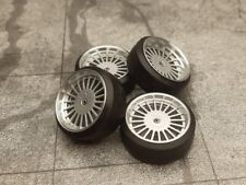 SD Felgen 16 Zoll "ALU" Alpina II silber 30mm 1:18 Modellauto Tuning