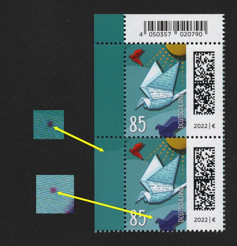 Bund 3645 f3a - **, eckrandpaar