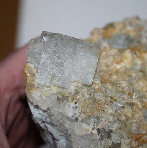 Fluorit auf quarz grube - quarz,