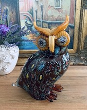 Glasfigur Eule Vogel Figur Uhu