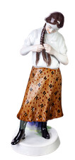 Meissen Figur Mädchen einene
