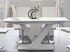 Auszugs-Esstisch Weiß