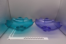 Tupperware Eleganzia Große Venusmuschel 2 Servierschalen blau