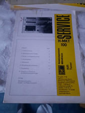 DDR Serviceanleitung H-MKT 100 Hifi-Tuner VEB Stern-Radio Berlin RFT