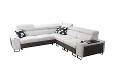 Ecksofa mit Schlaffunktion Melanie III L-Form Sofa mit Bettkasten Modern 26