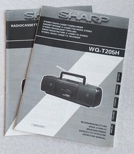 Service Manual - Bedienungsanleitung für Radio-Cassettenrecorder Sharp WQ-T205H 