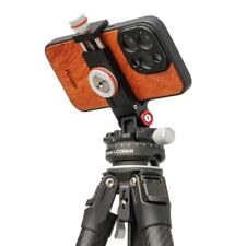 Smartphone Stativhalterung mit Arca Swiss Mount, 1/4" Gewinde, neigbar, Alu