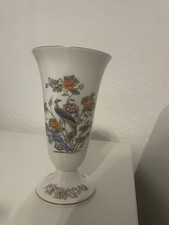 Porzellan Vase Vergoldet