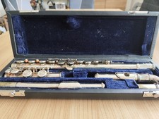 THOMANN "FL-200C Querflöte Metall versilbert mit original Etui.