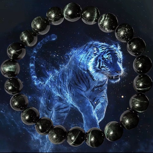 100 graue tigerauge 8mm - tigerauge,