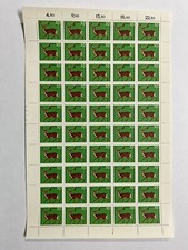 BUND BRD 50 er Bogen 513** Hochwild Wild Damhirsch Hirsch Rotwild Natur Berge