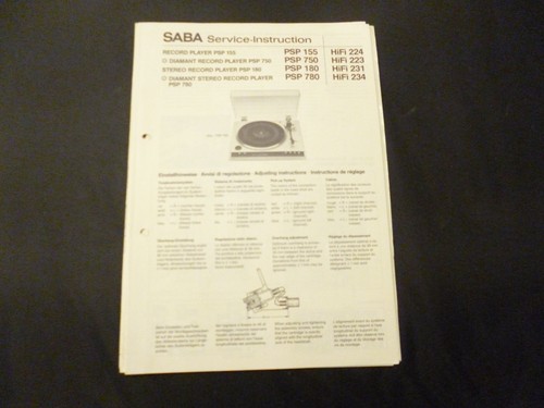Original service manual saba - original,