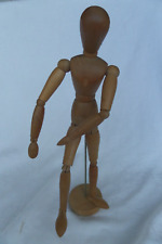 ältere Gliederpuppe aus Holz, Zeichenpuppe, gut erhalten, ca.30cm hoch