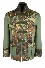 Karnevalskostüm Herren militär ARMY Camouflage Jacke Hochwertige Fasching 46-66