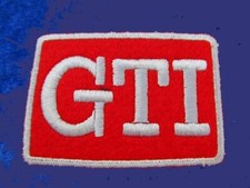 + GTI Aufnäher / Patch/ Sticker rot für VW Golf, Polo, Passat, Scirocco 