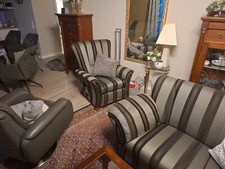 Couchgarnitur stoff grau - stoff,