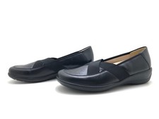 Goldkrone Damen Halbschuhe Ballerina Slipper Freizeitschuh Komfortschuh Schwarz