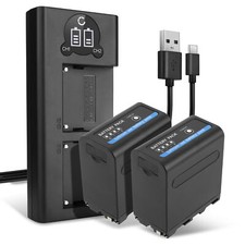 Kamera akku dual - +,