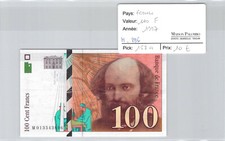Schein Frankreich 100 Francs