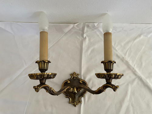 Vintage wandleuchter flammig - wandleuchter, 2-flammig