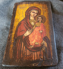 Antike Ikone Madonna mit Kind 