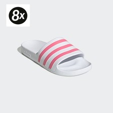 8x Adidas Adilette Aqua weiß/rosa GZ5237 Gr. 5-8 Badesandale NEU