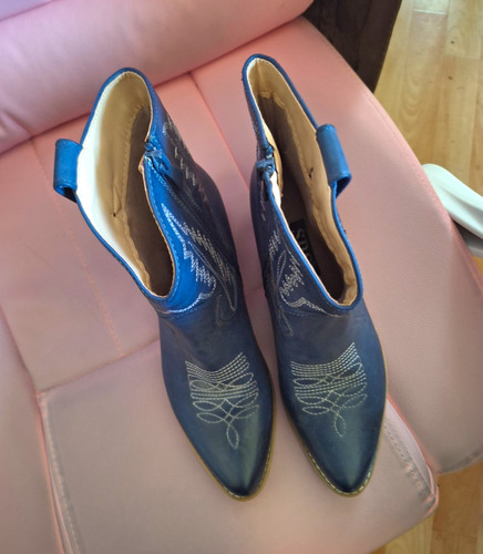 Sds westernstiefeletten blau - westernstiefeletten,
