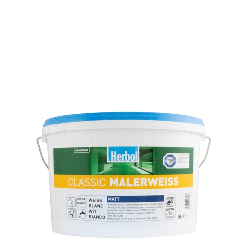 Herbol classic malerweiss - malerweiss, 5l