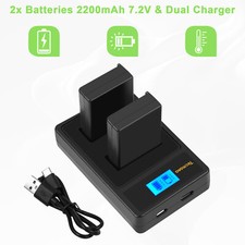 2Pcs Akku+Dual Ladegerät für