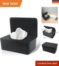 Praktische Tücherbox Spender mit Klappabdeckung – Großzügige Kapazität, Schwarz