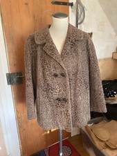 Echt Pelz Jacke Persianer Gr. 44 Hellbraun