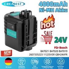 24V Akku Für Bosch 4.0Ah Ni-MH BAT020 BAT019 GBH24VFR GBH24VRE GBH24VSR 11225VSR