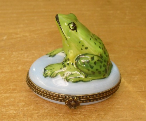 Limoges sitzender frosch - limoges,