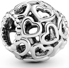 PANDORA Schmuck Silber Charm Öffne Dein Herz 790964