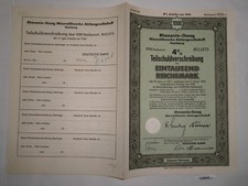 1000 RM Schuldverschreibung