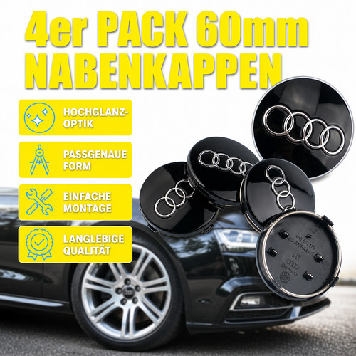 60mm nabendeckel 4b0601170 - 4x,