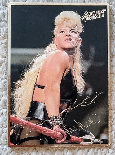 Wwf action packed trading card - wwf,