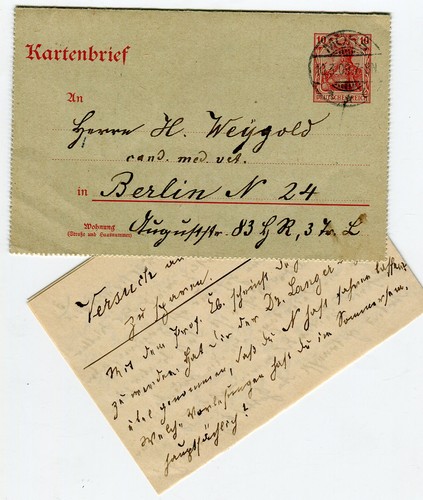 Kartenbrief der deutschen - kartenbrief,