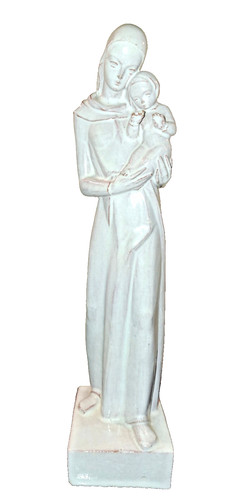 Keramik figur madonna mit kind - keramik,