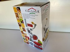 Casa Linga Fleischwolf Metall mit Spritzgebäckvorsatz & OVP komplett