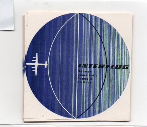 Interflug kofferaufkleber - interflug,