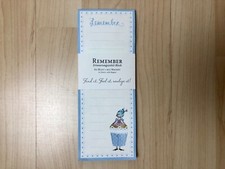 Notizblock „Remember –