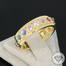 Wert 2290 € Saphir Ring 585 14 Karat Gelb Gold